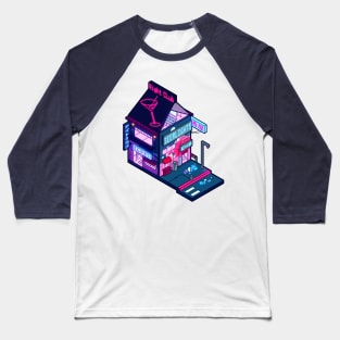 Cyberpunk Peach Drink Baseball T-Shirt